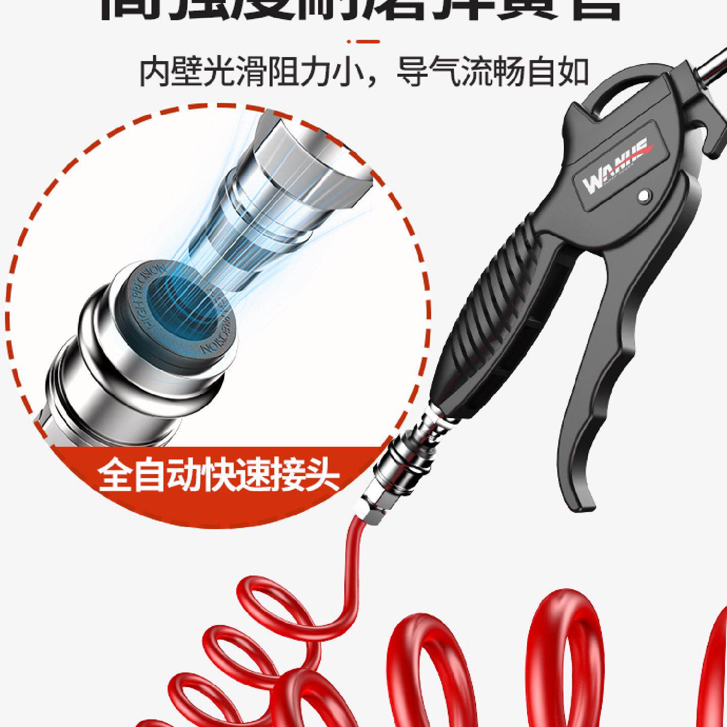 德国高压吹气尘枪风枪工具空压机气管枪压缩喷气货车驾驶室除尘枪