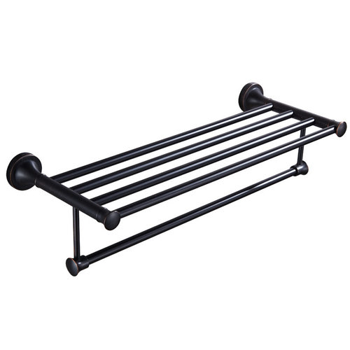 浴室毛巾架免打孔厕所置物架不锈钢浴巾架卫生间五金挂件套装