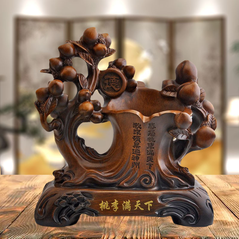 一件代发工厂直销树脂工艺品桃李满天下笔筒学生教师桌面开业礼品