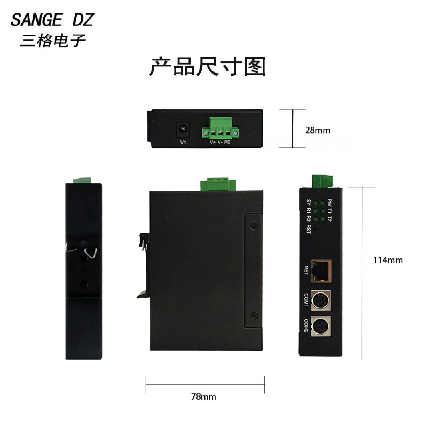 适用FX3U/1N/2N系列3菱PLC编程口扩展转以太网通讯模块