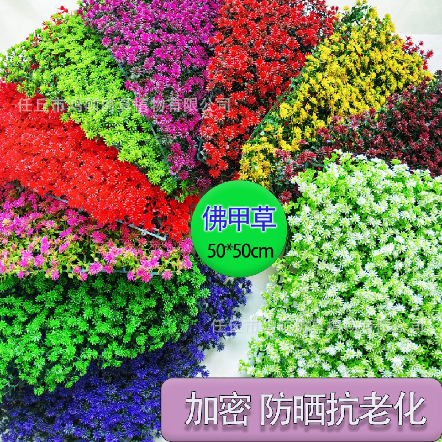 彩色米兰绿植墙仿真植物草坪墙面装饰绿雕背景花墙塑料花佛甲草