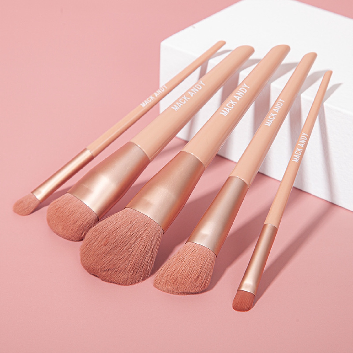 玛可安迪糖渍少女5支化妆刷套装腮红眼影刷化妆工具