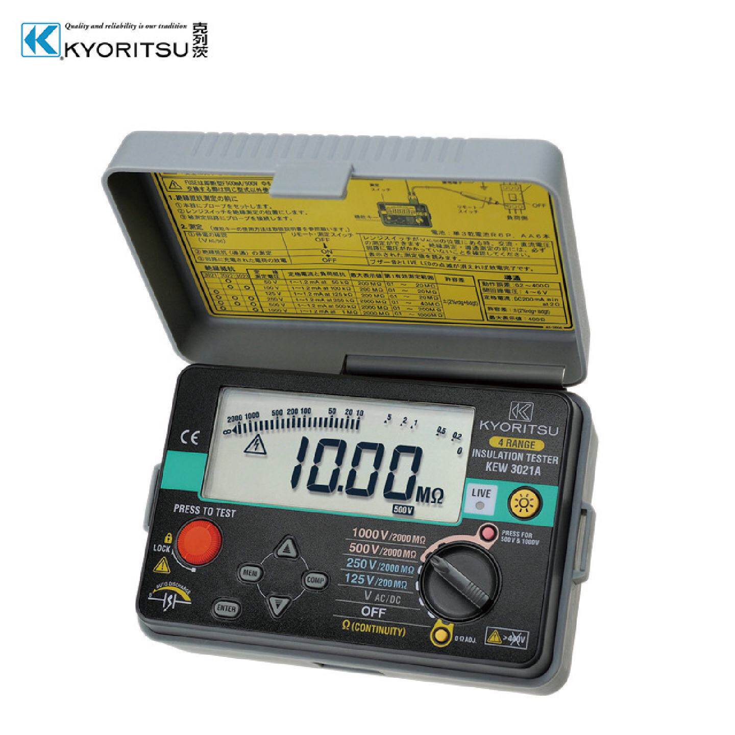 日本共立/克列茨（KYORITSU）KEW3021A绝缘电阻测试仪1000V