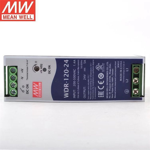 明纬电源WDdR-120-12/24/48V单和双相宽范围交流输入驱动开关电源