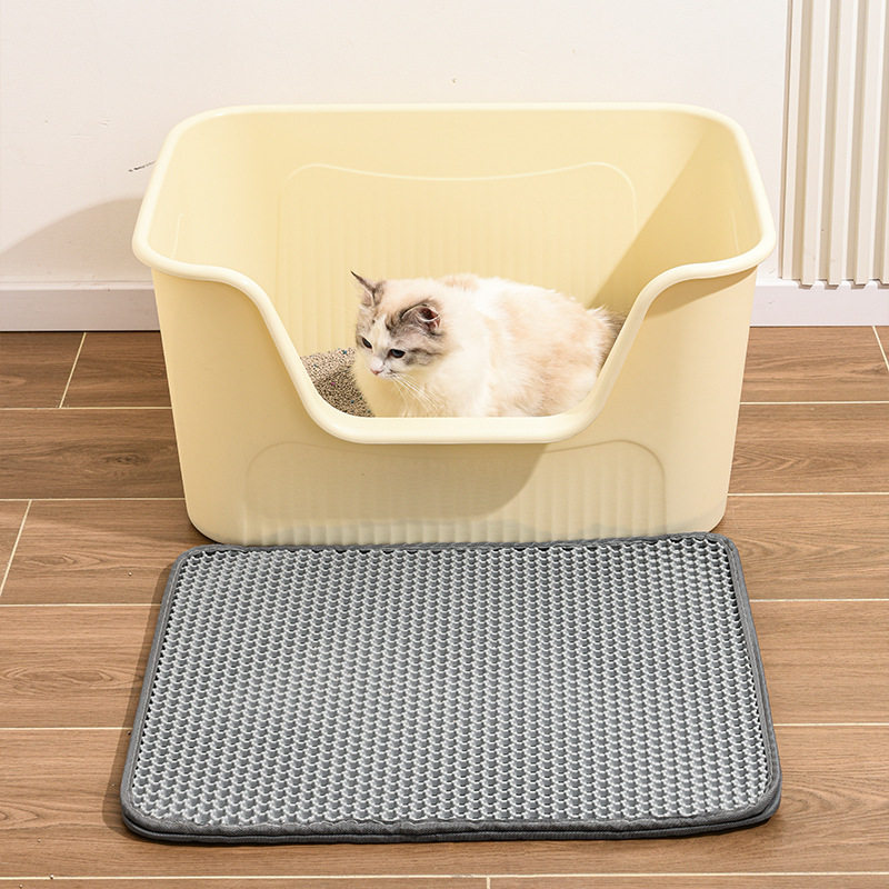 宠物用品超大号开放式防外溅猫厕所特大猫沙盆子半封闭猫砂盆批发