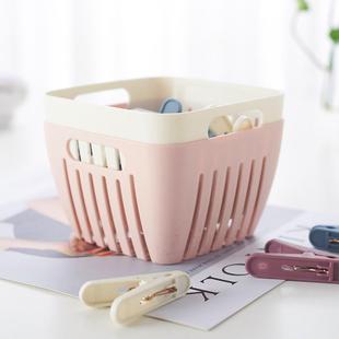 夹衣服的小0夹子晾衣夹收纳盒家用功能加3个多7475小裤防风晾厚衣