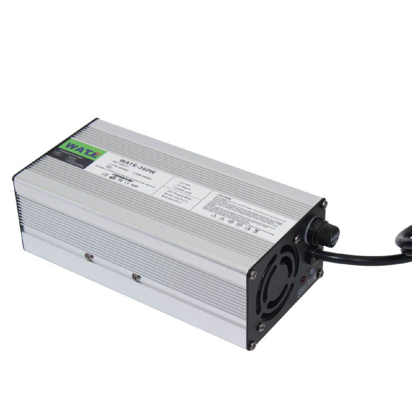 14.6V14A充电器4S12V磷酸铁锂电池智能充电器银色铝壳WATE