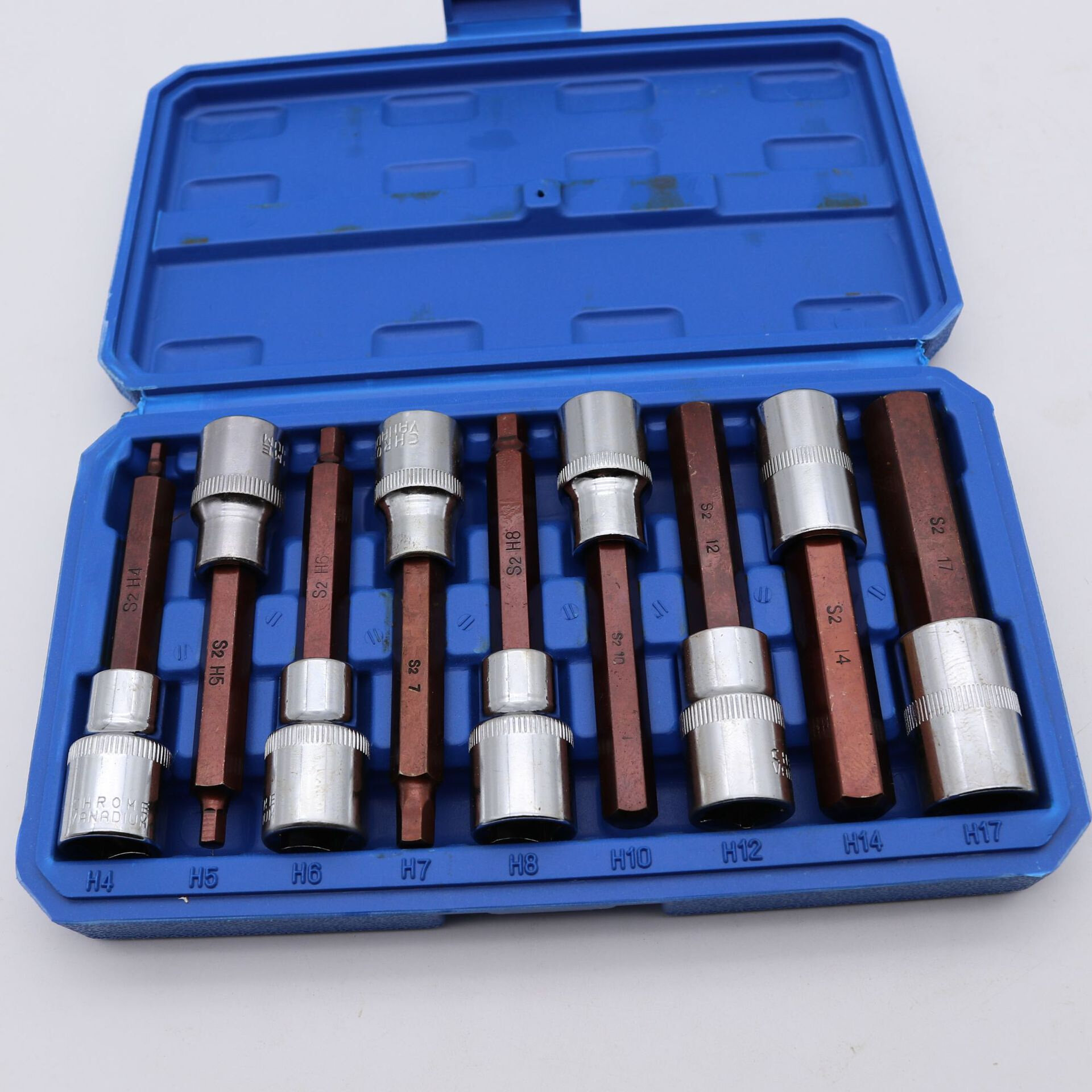 内六角套头批头12.5接口压配套筒内六角套筒十二角套头套筒扳手