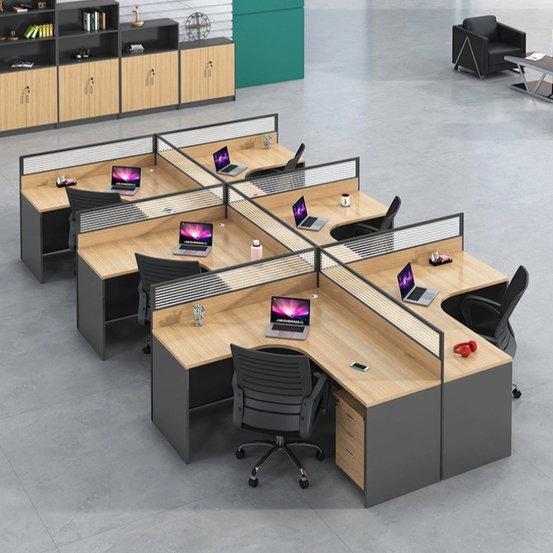 办公家具职员办公桌椅2/4/6人位组合屏风隔断卡座员工四人位