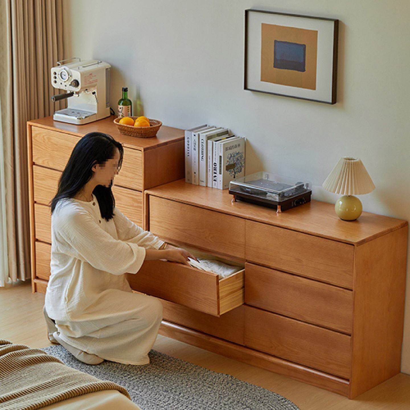 批发实木九斗柜卧室简约五斗柜房间收纳柜客厅置物柜抽屉储物