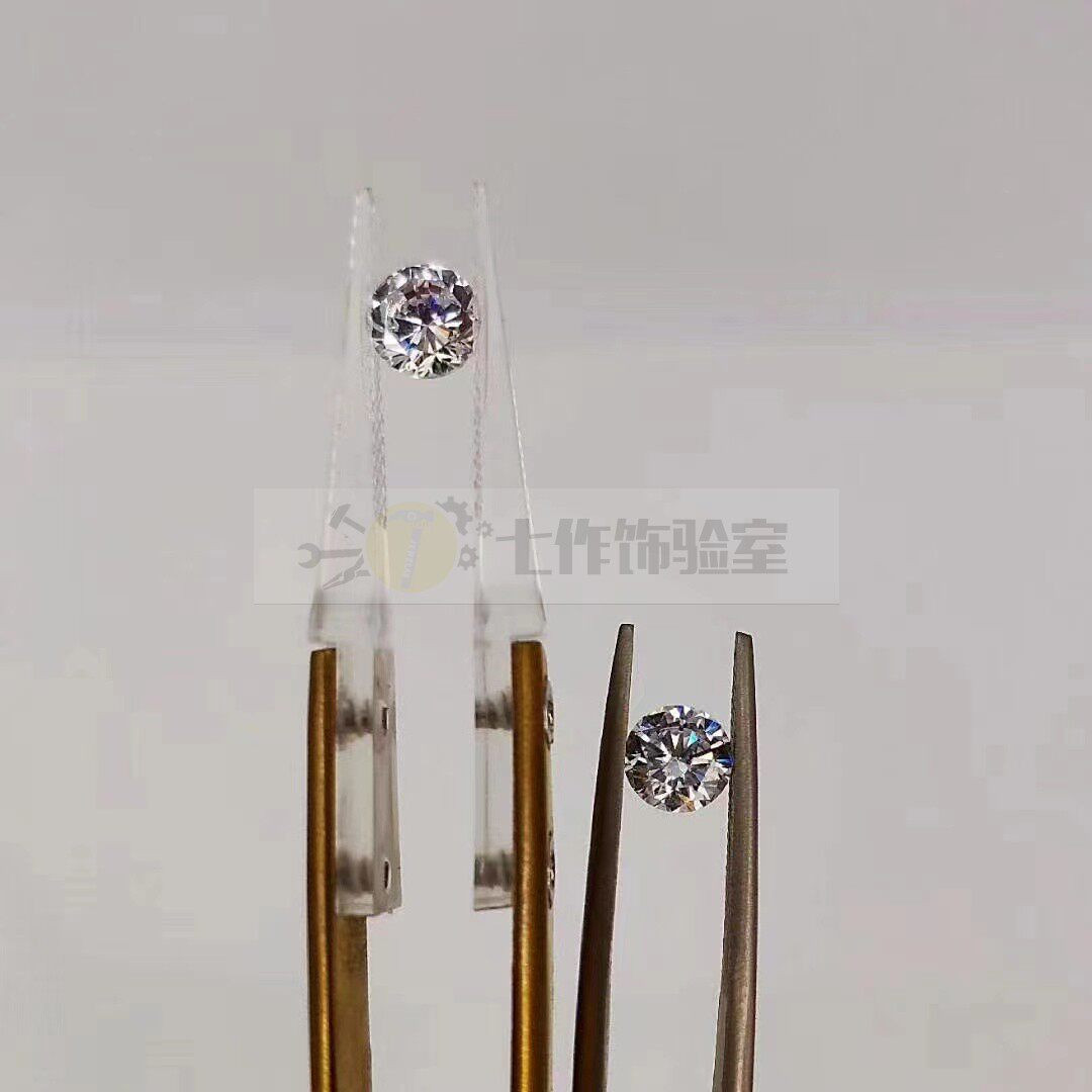 无色差透明带槽宝石镊子胶头防刮花彩宝珠宝专用