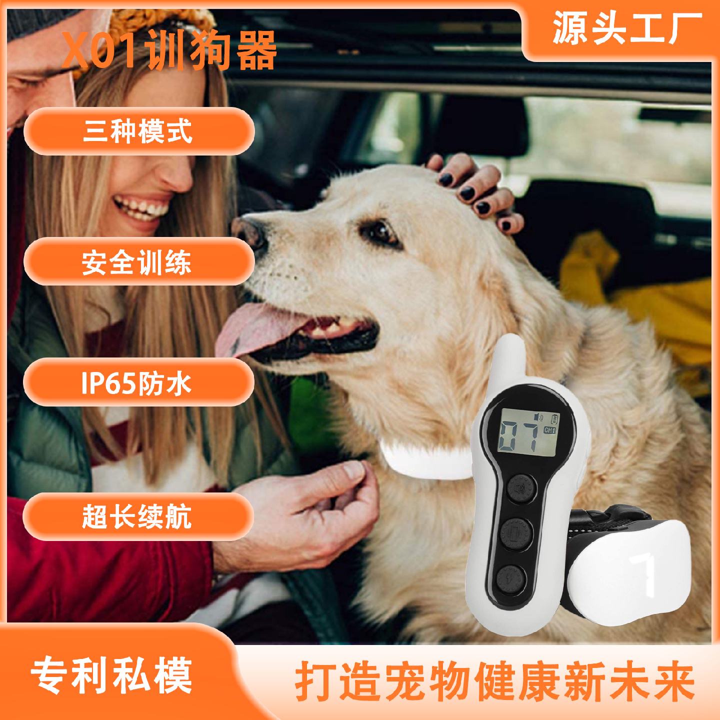 遥控训狗器TrainingCollar宠物狗止吠器犬用远程训练电击狗项圈