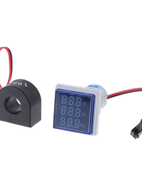 3in1 AC Voltmeter Ammeter Hz Current Frequency Panel Meter I
