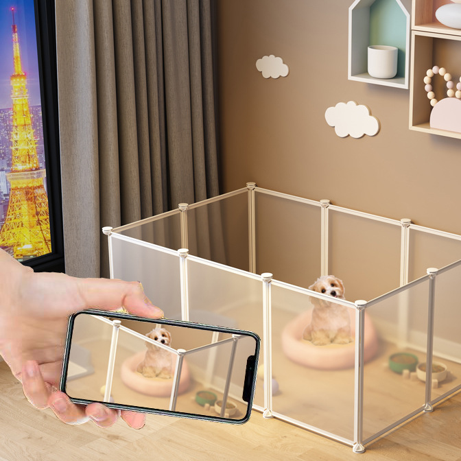 宠物围栏狗狗猫笼子小型室内幼猫捕猫栅栏隔离门栏中小型犬狗笼子