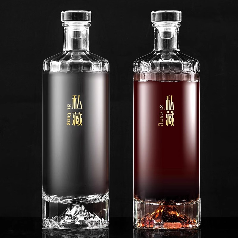 玻璃白酒瓶空瓶密封容器家用泡酒储藏自酿装食品级酒瓶子密封酒瓶