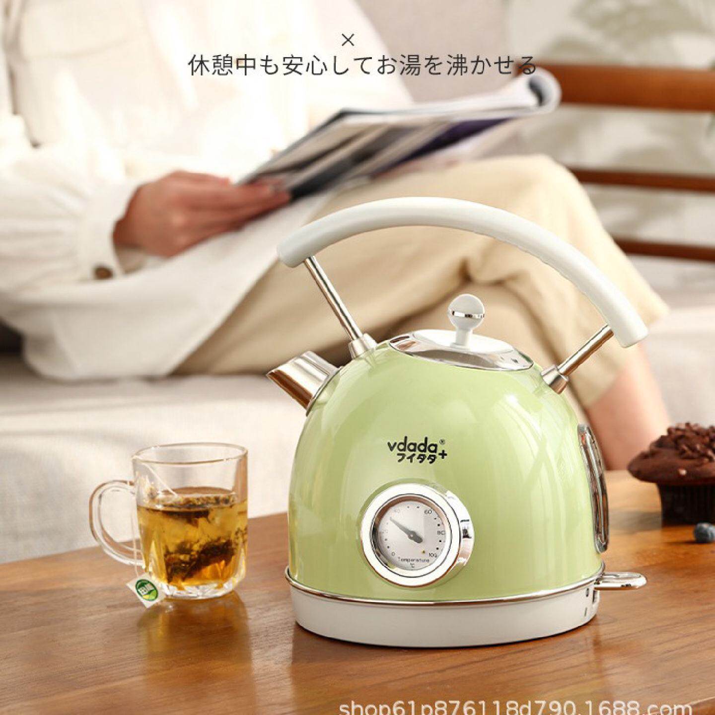 总代日本Vdada电热水壶家用304不锈钢煮水泡茶专用自动断电烧水壶