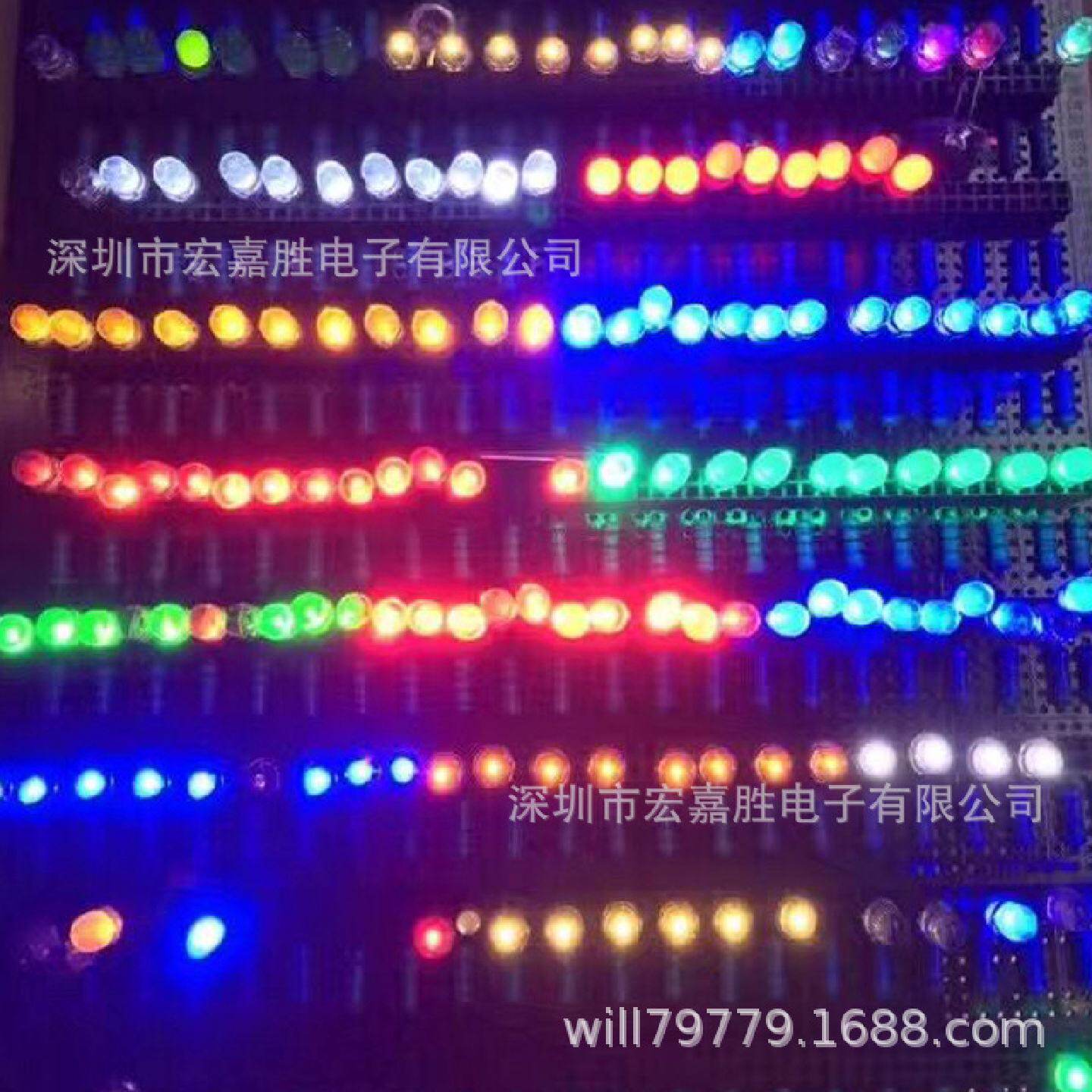 直销8MM草帽红灯F8白发红直插式灯珠广告闪灯led发光二级管
