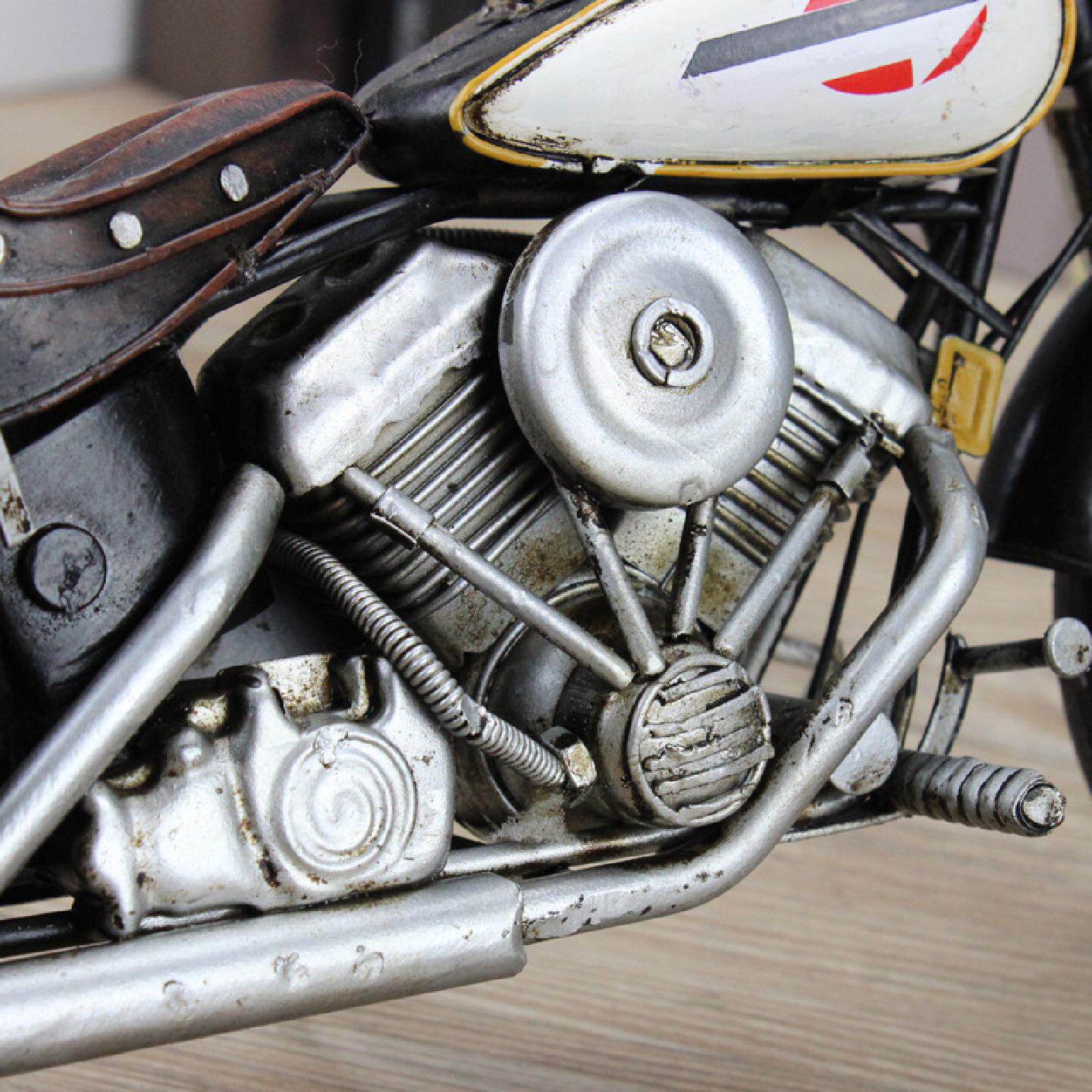 复古250型摩托车模型铁质手工艺装饰品金属模型摆件创意家居饰品