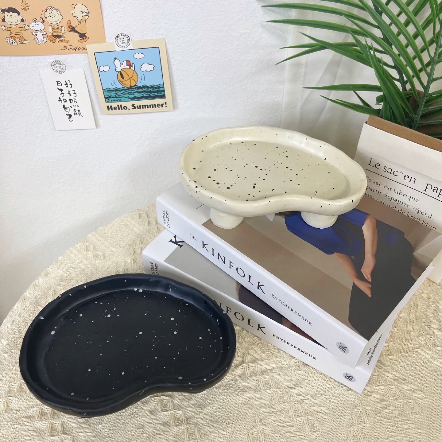 收纳摆件玄关门口钥匙托盘ins家居装饰品首饰盘客厅摆设乔迁礼品