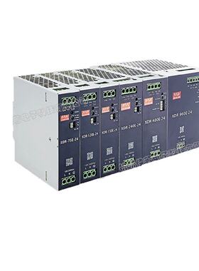 明纬超薄经济款导轨电源XDR-480E12V/24V/36V/48V工业开关电