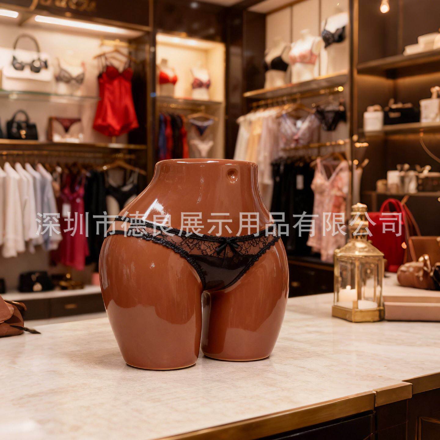 欧美大码女内衣模特橱窗道具大屁股假人偶塑料臀模内衣陈列展示架
