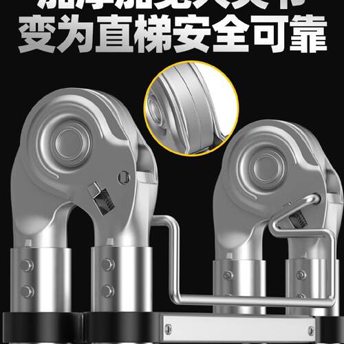 铝合金伸缩梯加厚不锈钢直梯折叠人字梯升降工程楼梯便携家用梯子