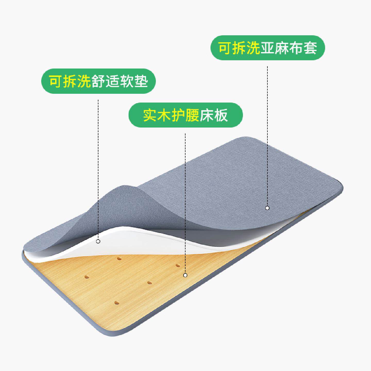 实木护腰板硬床板硬板床垫木板硬垫床睡觉床上单人席梦思上的沙发