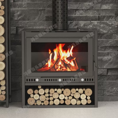 壁炉真火木柴室内取暖炉家用燃木柴欧式匠人农村取暖柴火铸铁新型