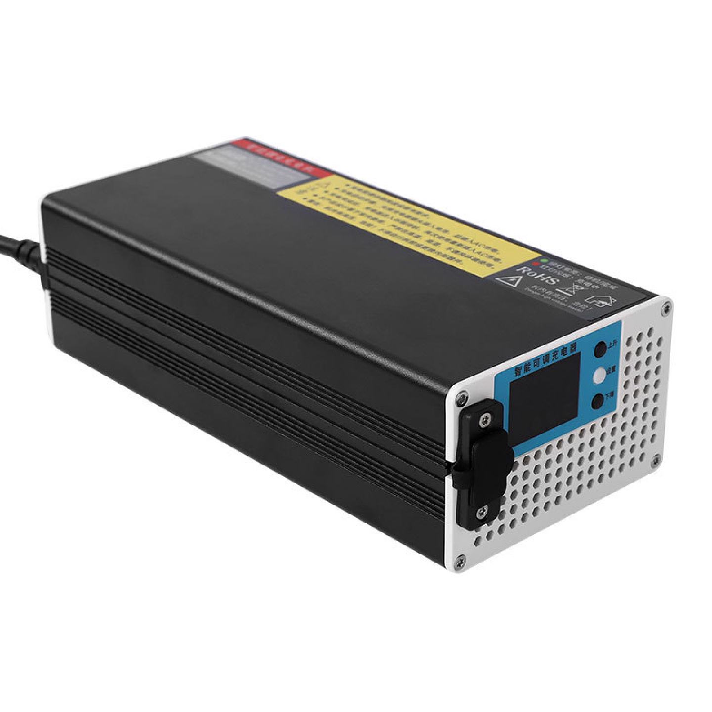 锂电池充电器12V24V20A30A40A快充电压电流可调房车电池储能电源