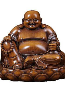 招财弥勒佛摆件笑佛像新中式家居客厅玄关店铺办公室装饰品工艺品