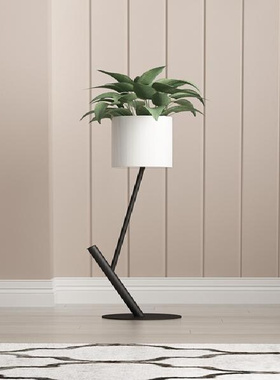 北欧轻奢铁艺花架家用客厅落地式花几架现代简约阳台Y花盆架置物