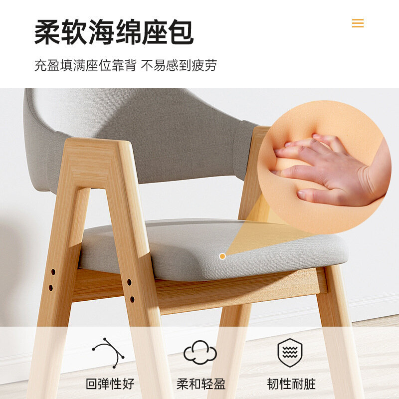实木椅子家用电脑椅办公学习座椅简约书桌椅凳子久坐舒服靠背餐椅,商业/办公家具,办公电脑椅/职员椅,淘宝优惠券,粉丝福利购,淘宝优惠卷