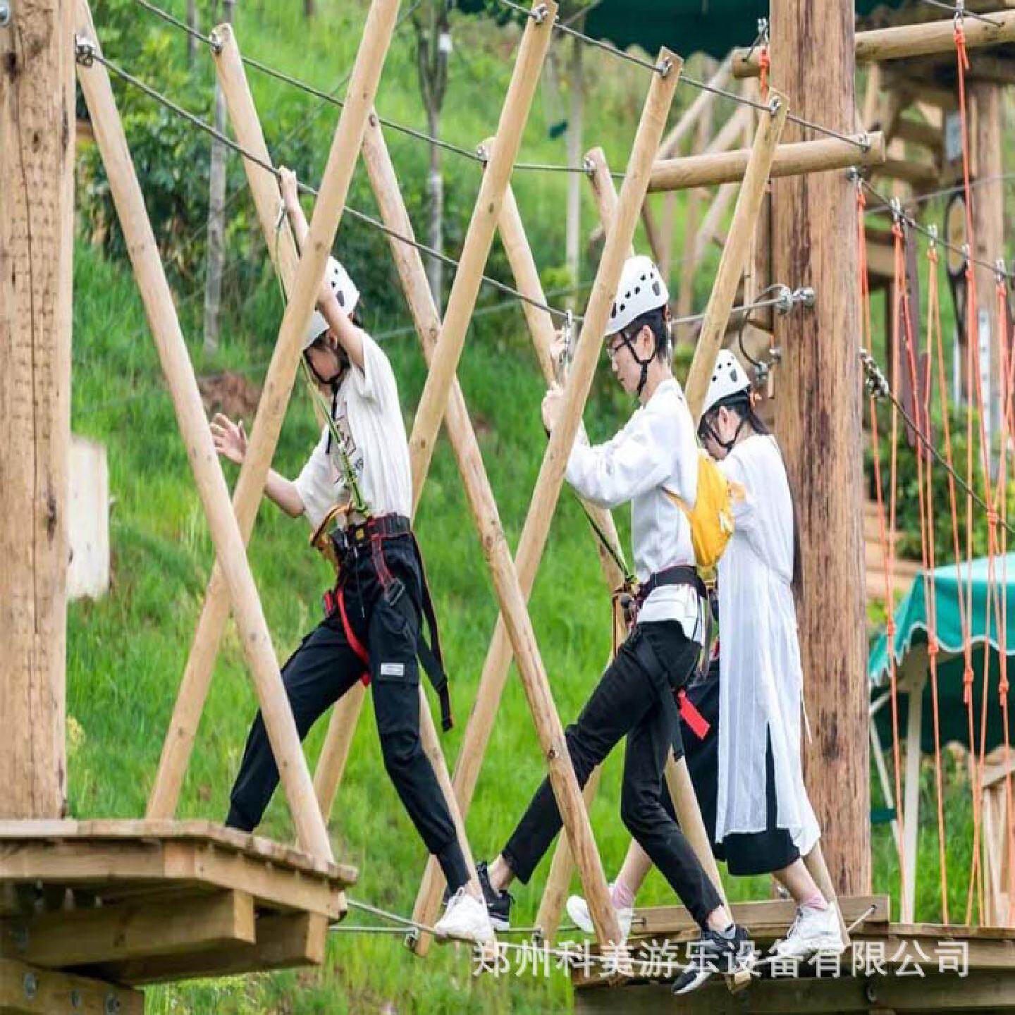 四川攀枝花空中树上丛林穿越户外拓展丛林穿越空中绳网游乐设备探
