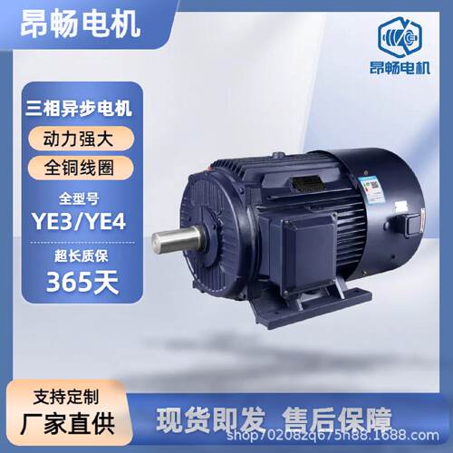 三相异步电动机YE4电机高效率380V电机厂家批发6级电动机风机电机