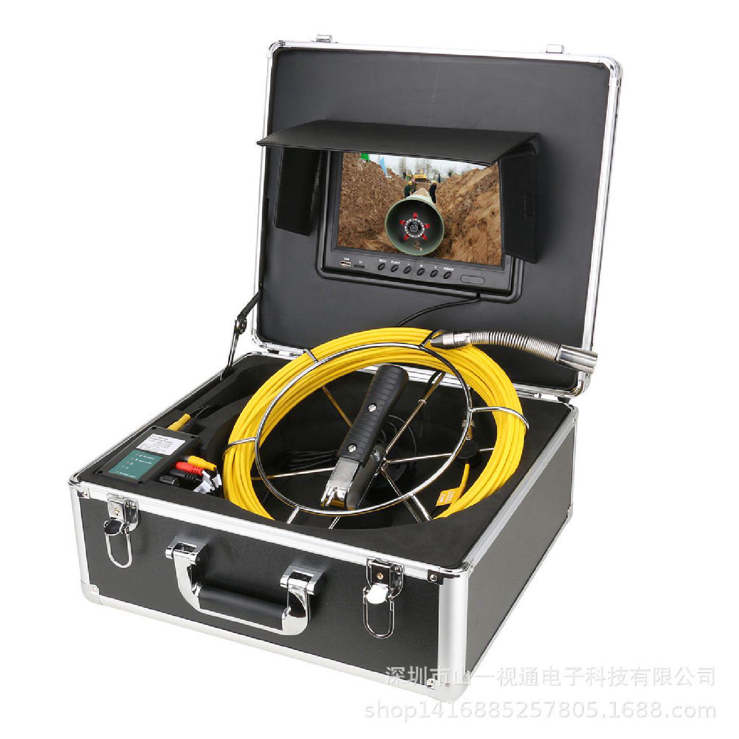 高清管道工业内窥镜摄像机下水道视频探测器孔内井下监控测堵仪