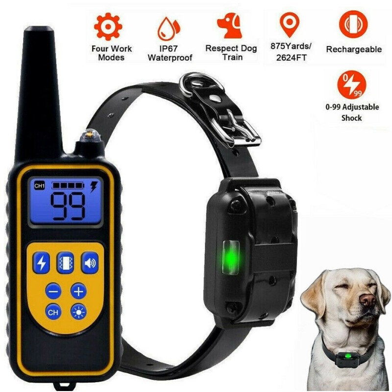 宠物止吠器 训狗器遥控电击震动狗项圈止叫器Dog Training Collar