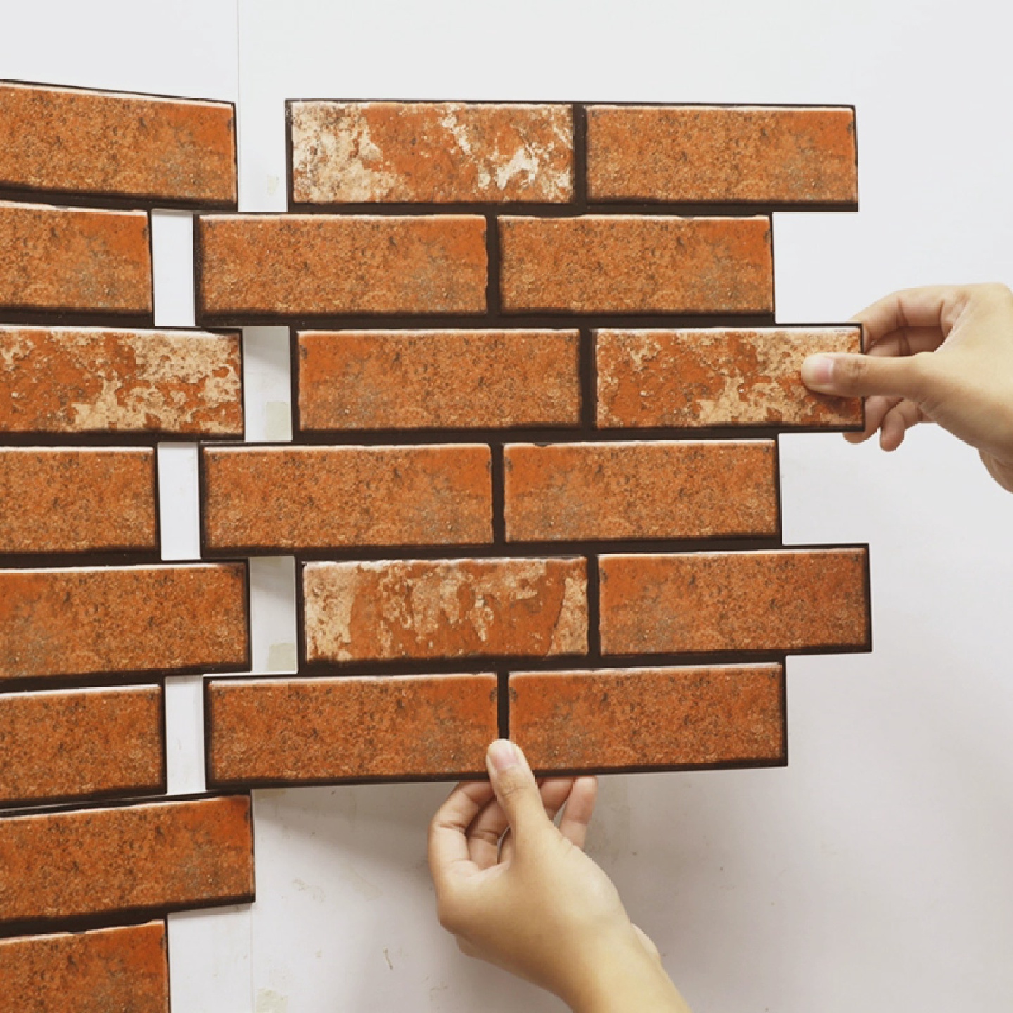 复古怀旧自贴红砖立体墙贴自粘加厚墙裙贴纸护墙背景墙面装饰商用
