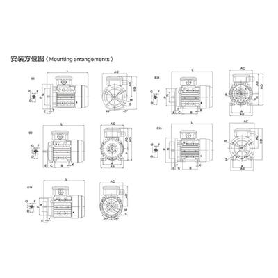YS三相异步铝壳电机6极3千瓦马达电机4kw5.5kw7.5kw11kw国标全铜