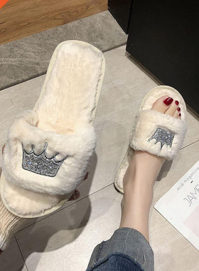 Winter Slippers Women Fashion Appliques Flip Flops Woman War