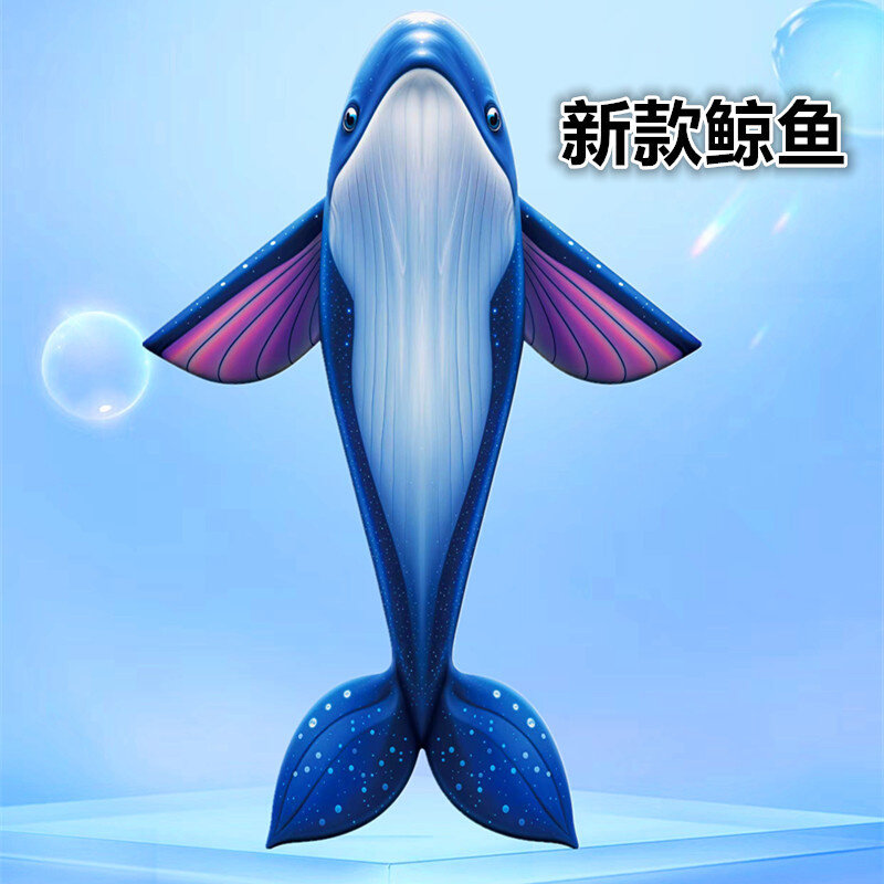 新款鲸鱼风筝潍坊风筝外贸虎鲸风筝海豚风筝儿童动物鱼风筝批发