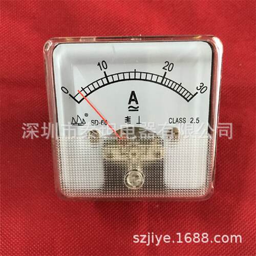 帆船牌松台指针式交直流电流表SD-60DC/AC30A