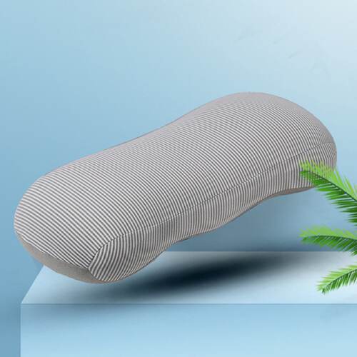 记忆棉慢回弹多用电话枕汽车护腰枕办公靠枕简约条纹趴趴沙发枕