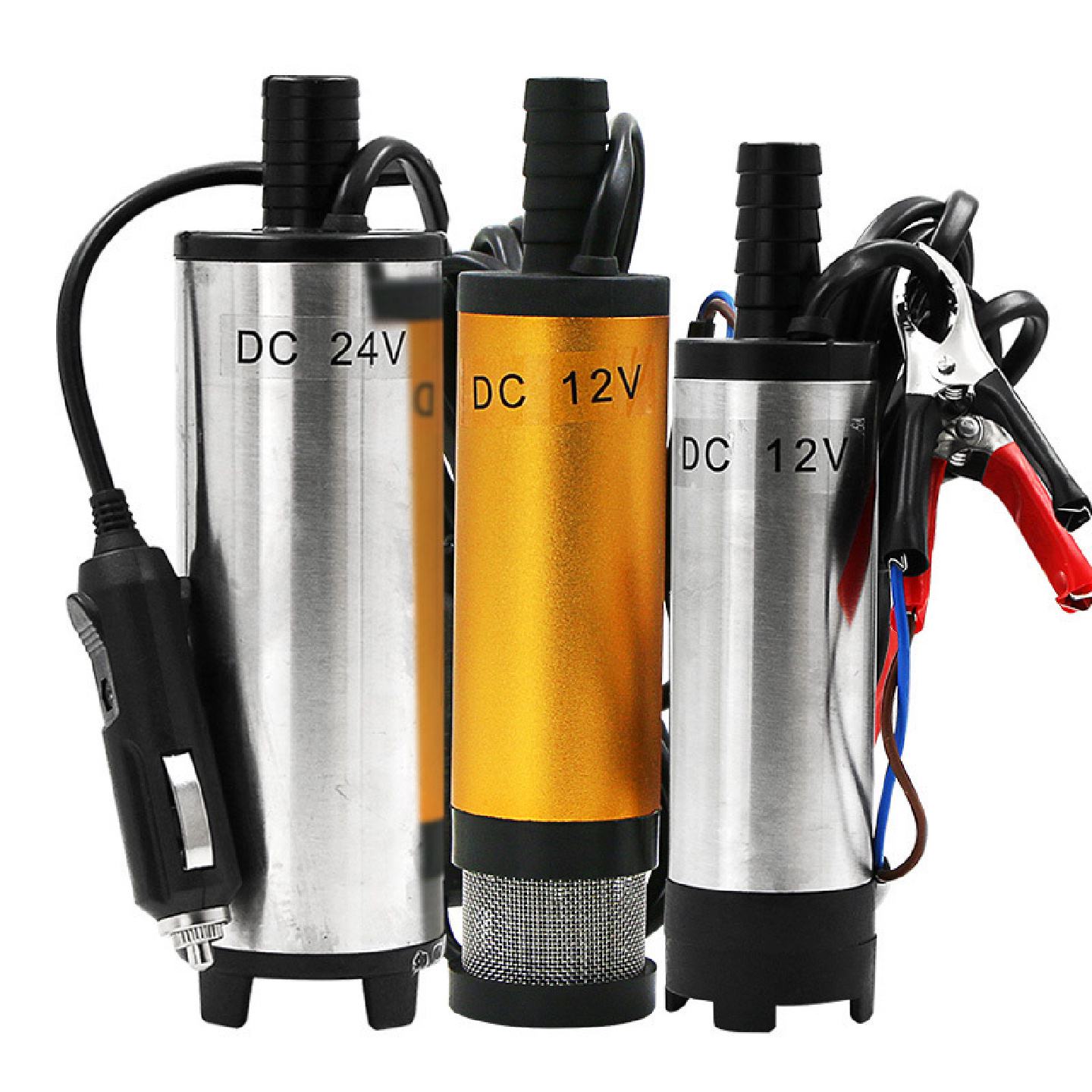 小型潜水吸油泵12V24V直流柴油抽水加油机厂价批发电动抽油泵