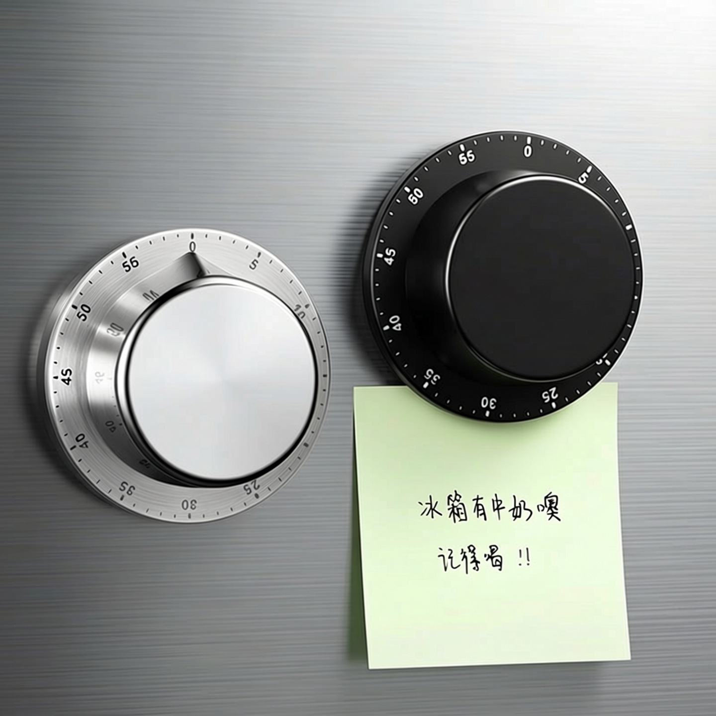 计时器厨房机械不锈钢定时器烘焙提醒器飞碟学习时间管理闹钟磁吸