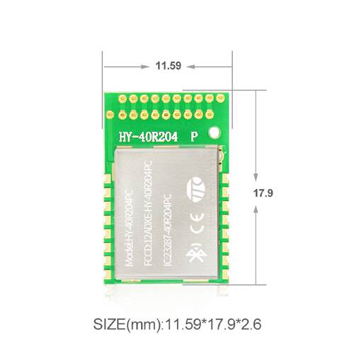 HY-40R204PC蓝牙多节点串口透传BLE5.0低功耗CC2640模块