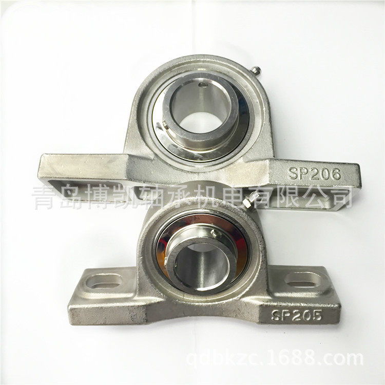 带座外球面轴承SUCP306内径30mm水中可用SUC306+SP207轴承座