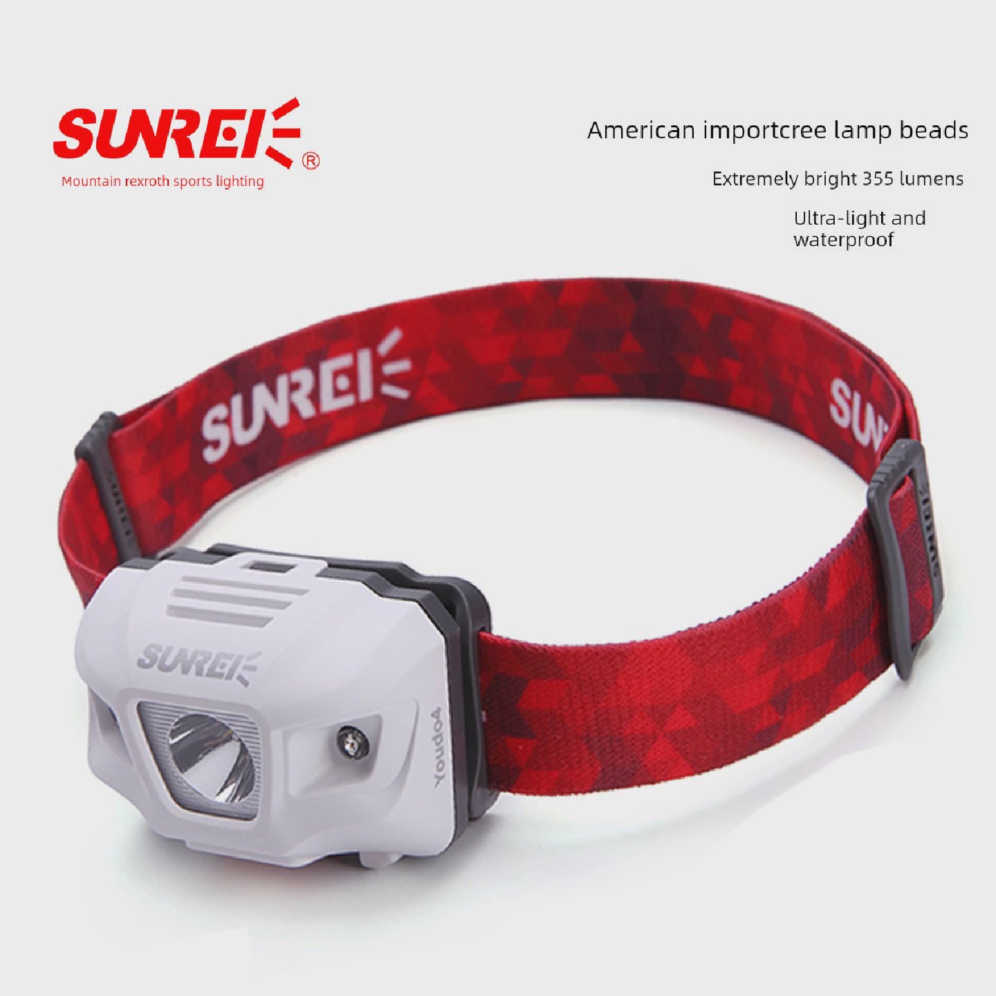 山力士徒步露营防水头灯LED强光高续航悦动4头戴式超亮骑行野钓