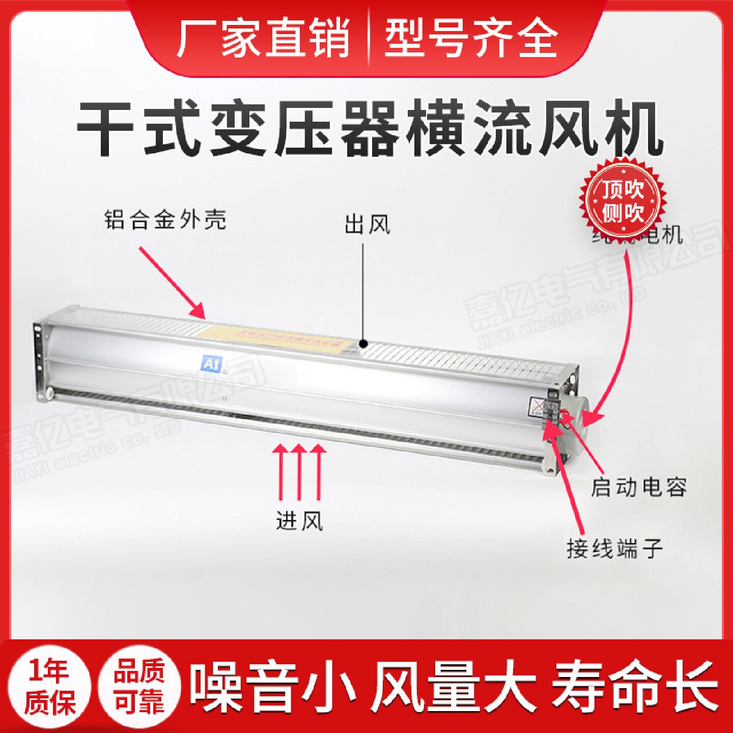 干式变压器横流冷却风机GFD/GFDD1200-90/120/220N干变散热风机