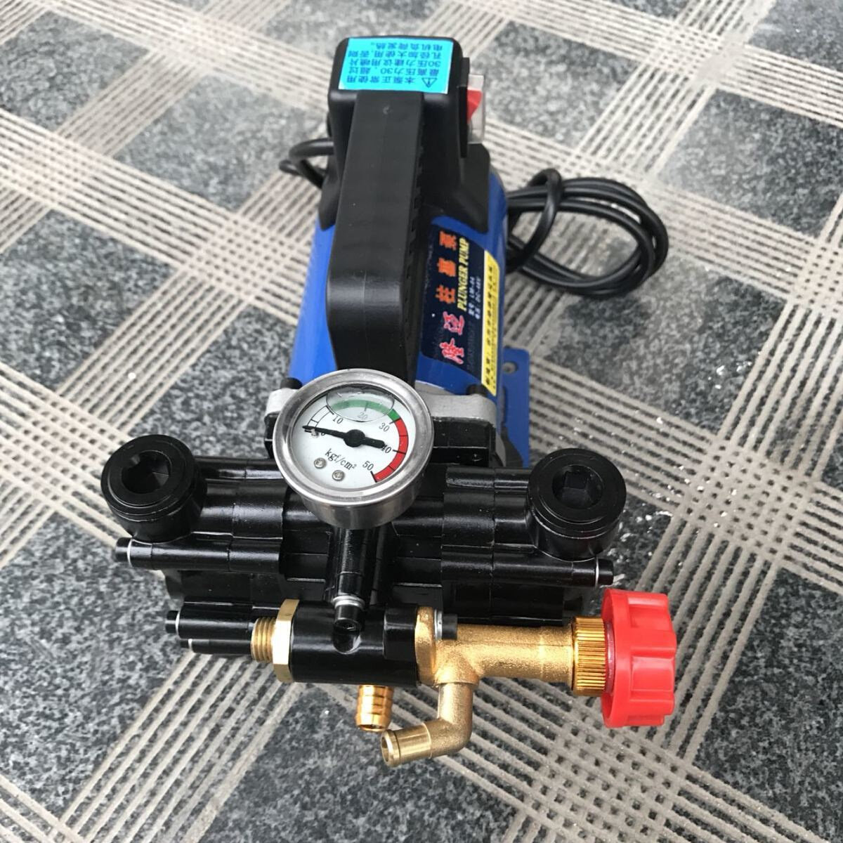 手提式打药机农用电动果树喷雾器12V48V60V220伏高压双缸柱塞药泵
