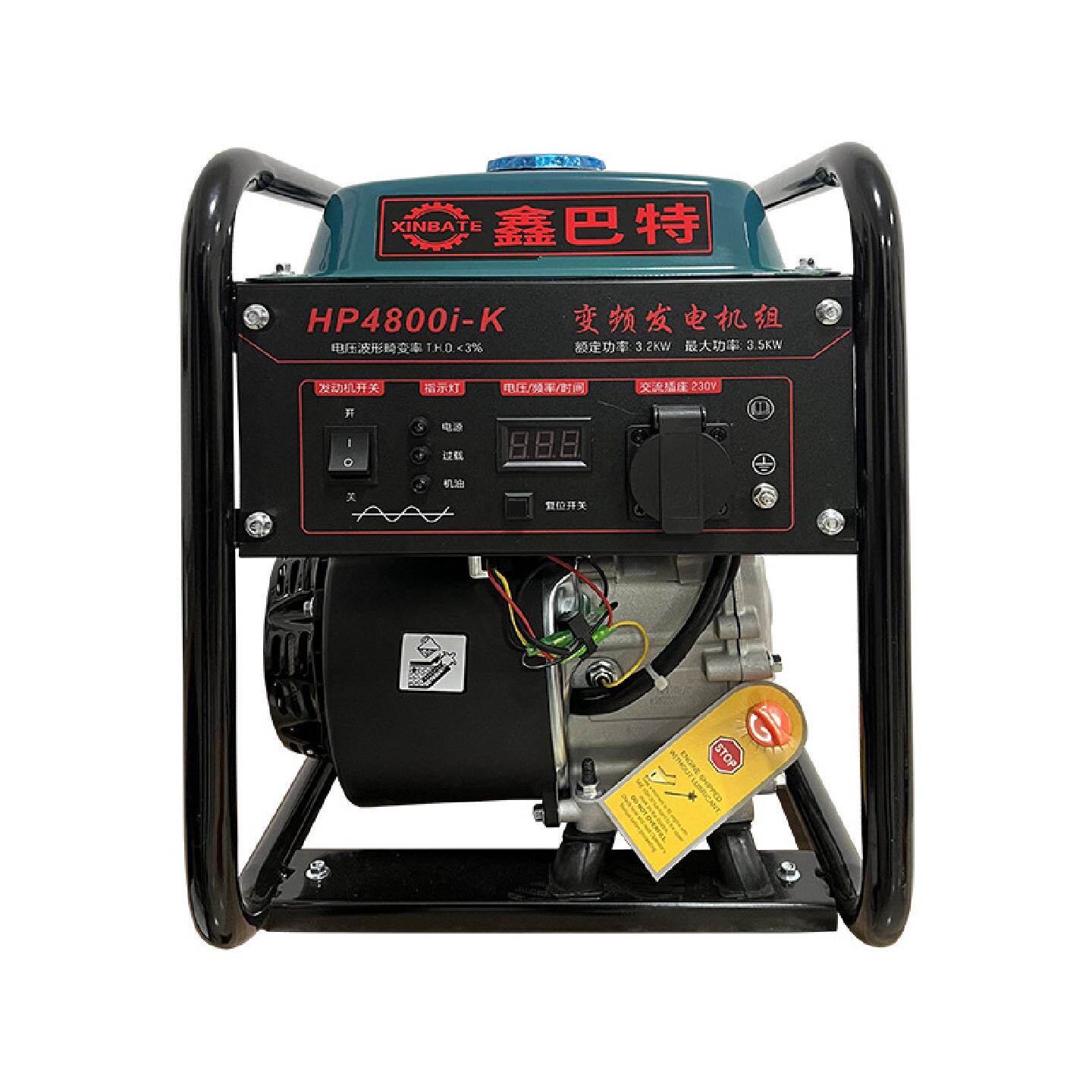 汽油3KW220V手启动小型户外移动电源工程应急露营摆摊变频发电机